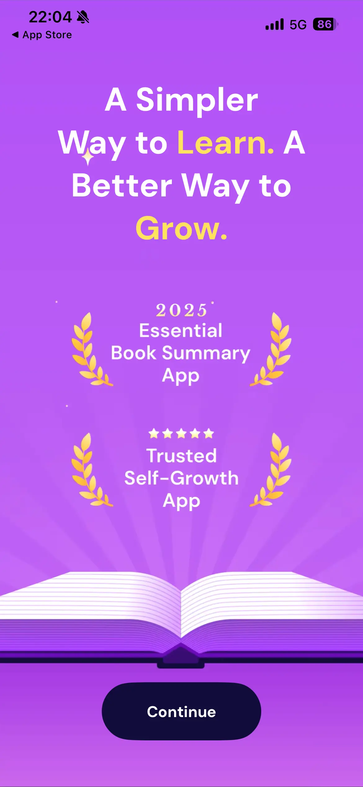 GrowMe onboarding screen 4 of 44