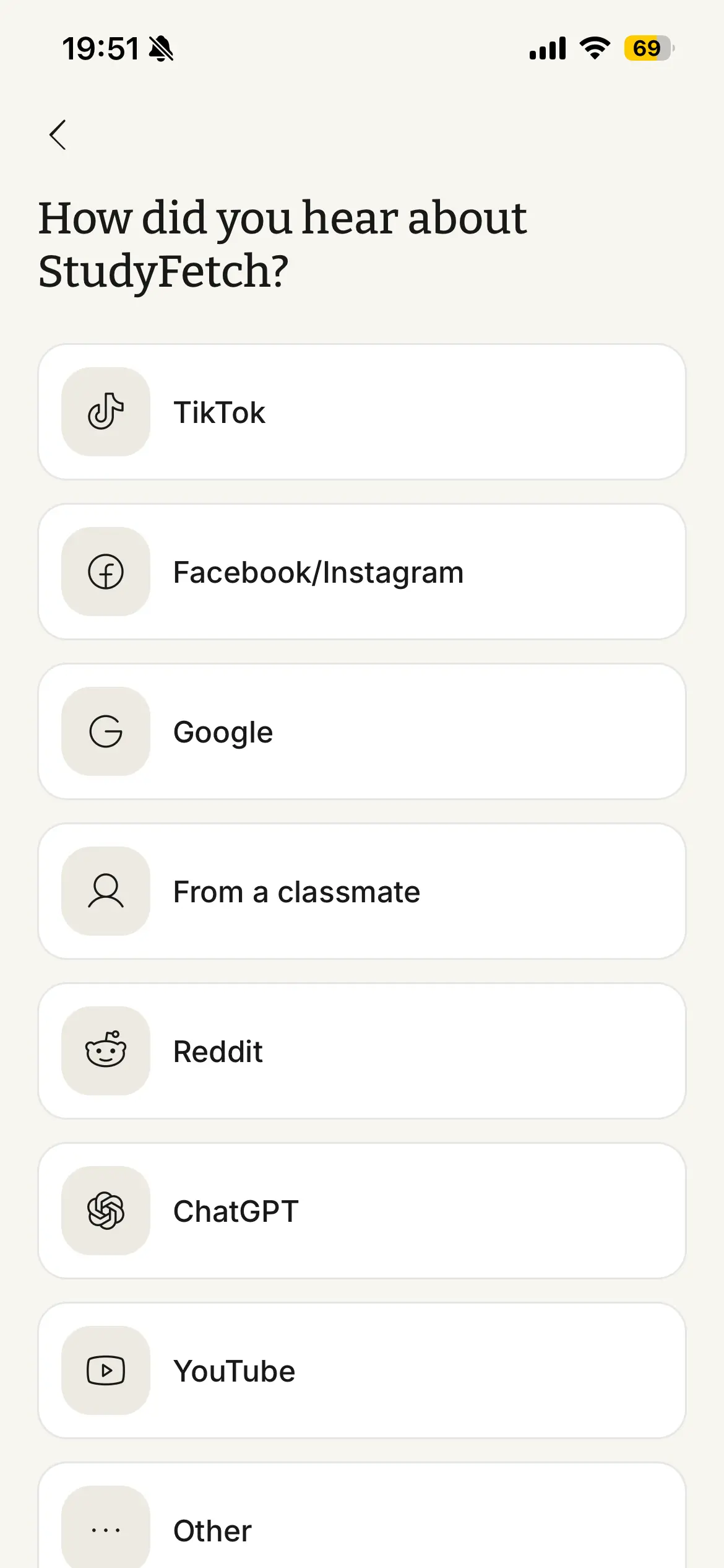 StudyFetch onboarding screen 5 of 13