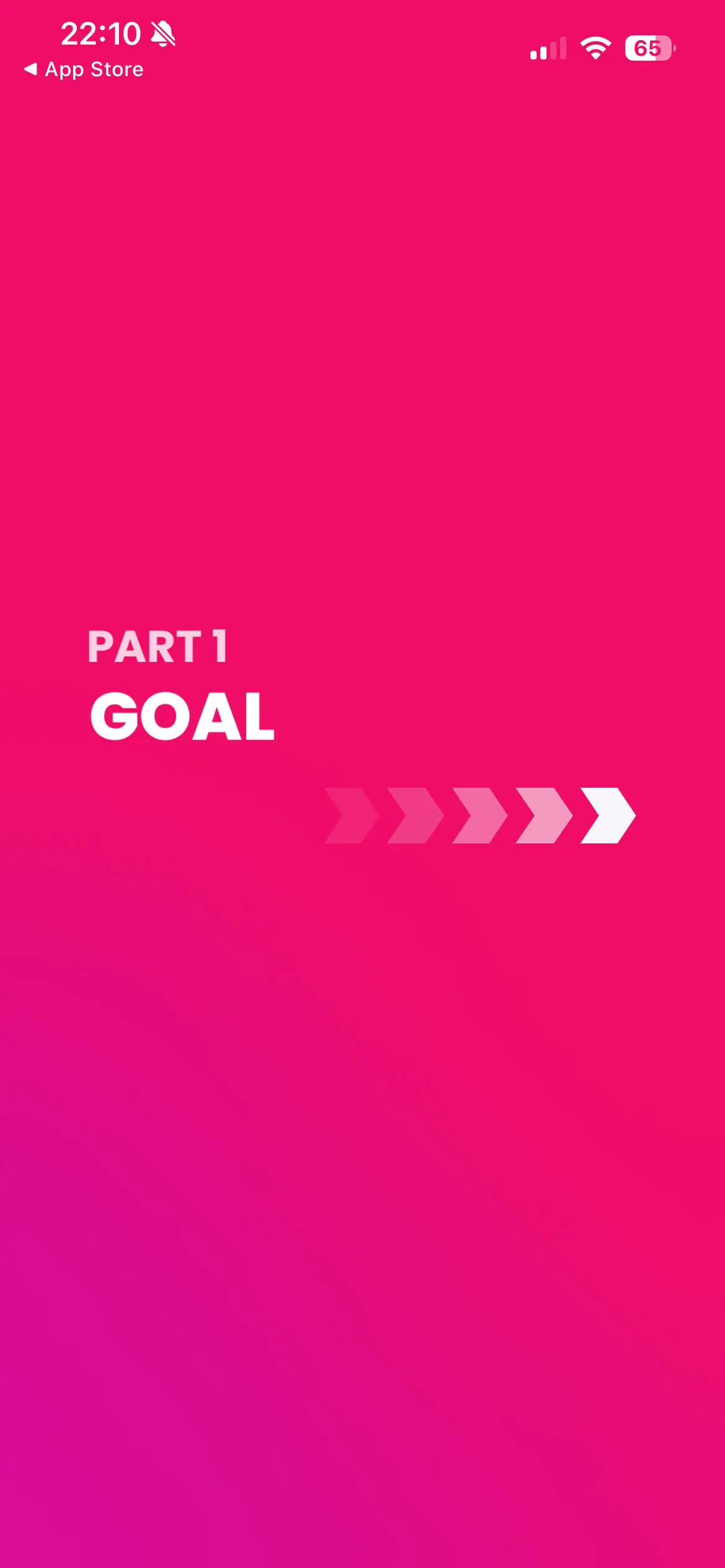 Workout for woman onboarding screen 4 of 59