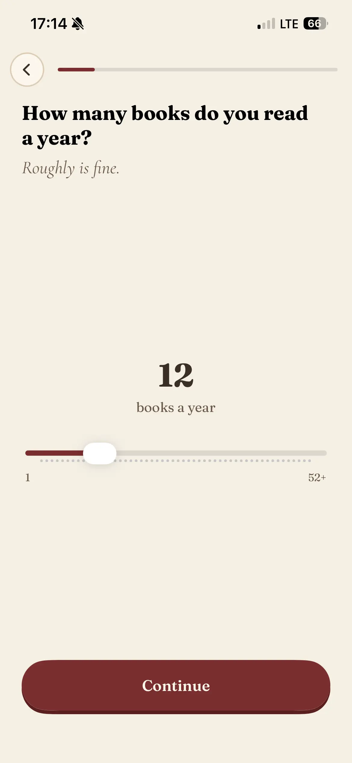 SlowRead onboarding screen 3 of 20