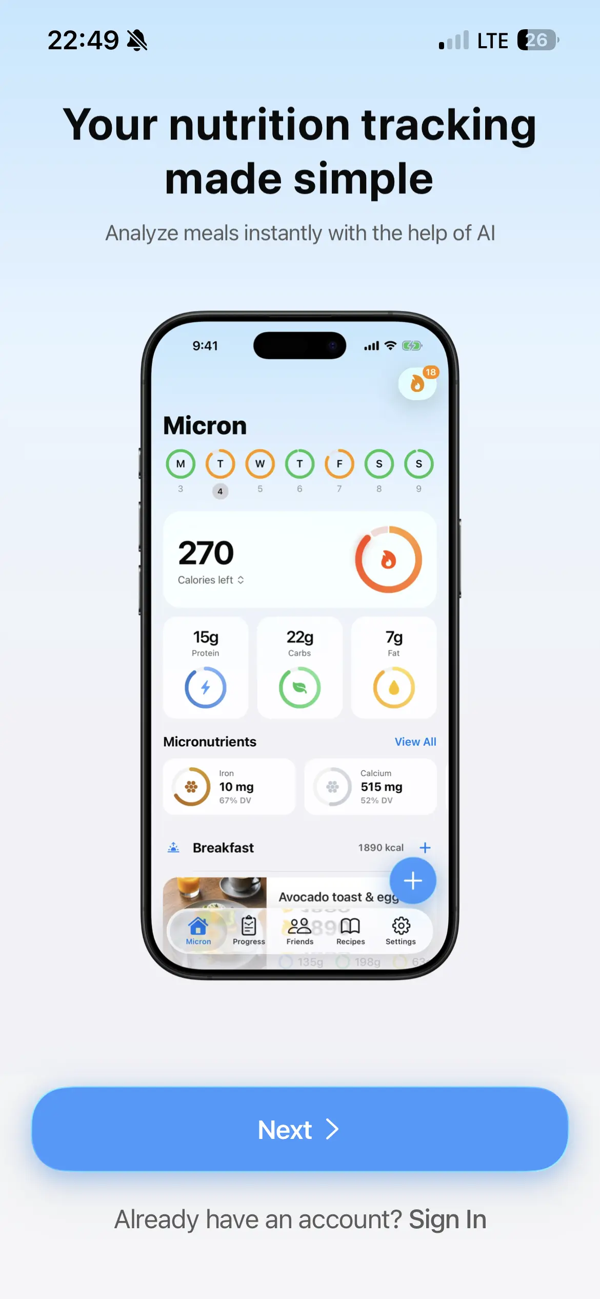 Micron onboarding screen 2 of 37