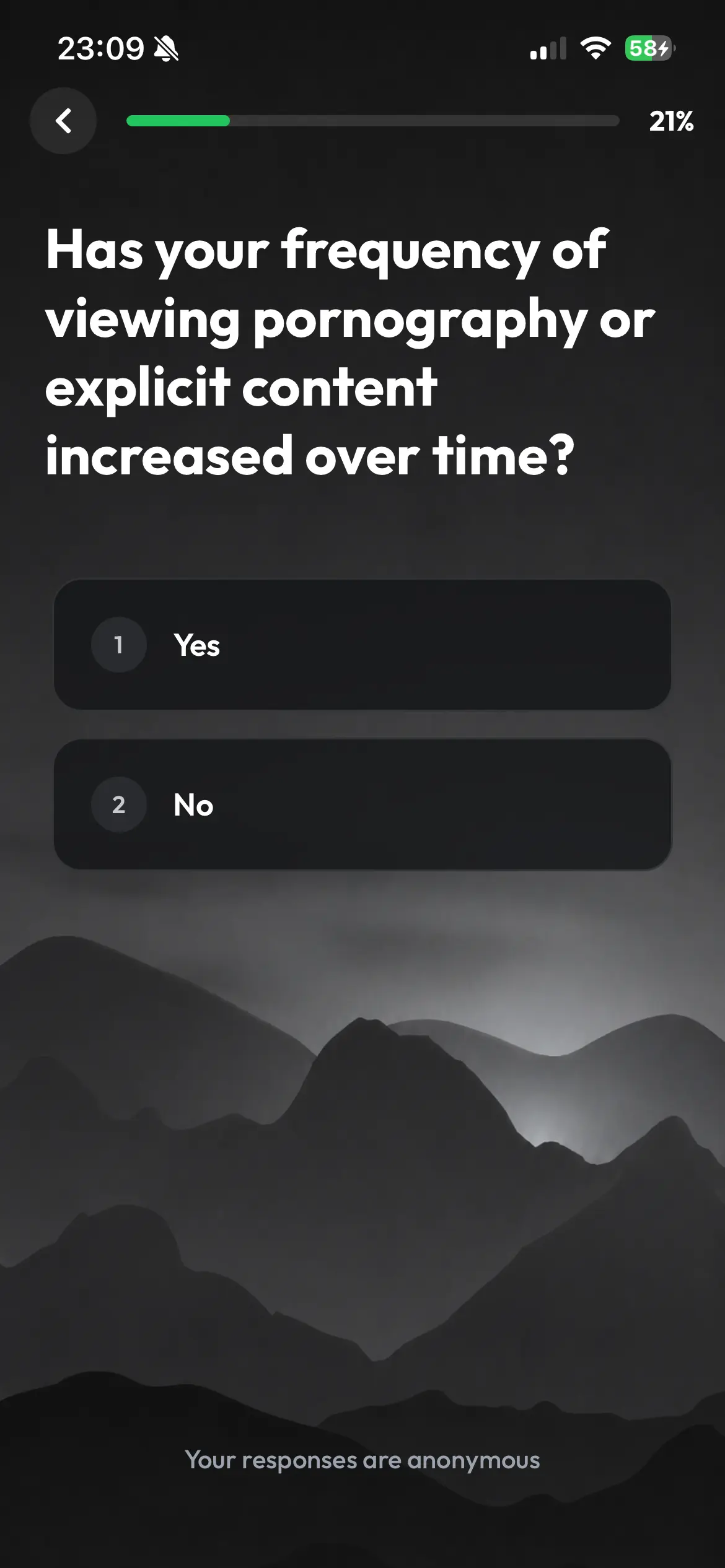 Unchained onboarding screen 5
