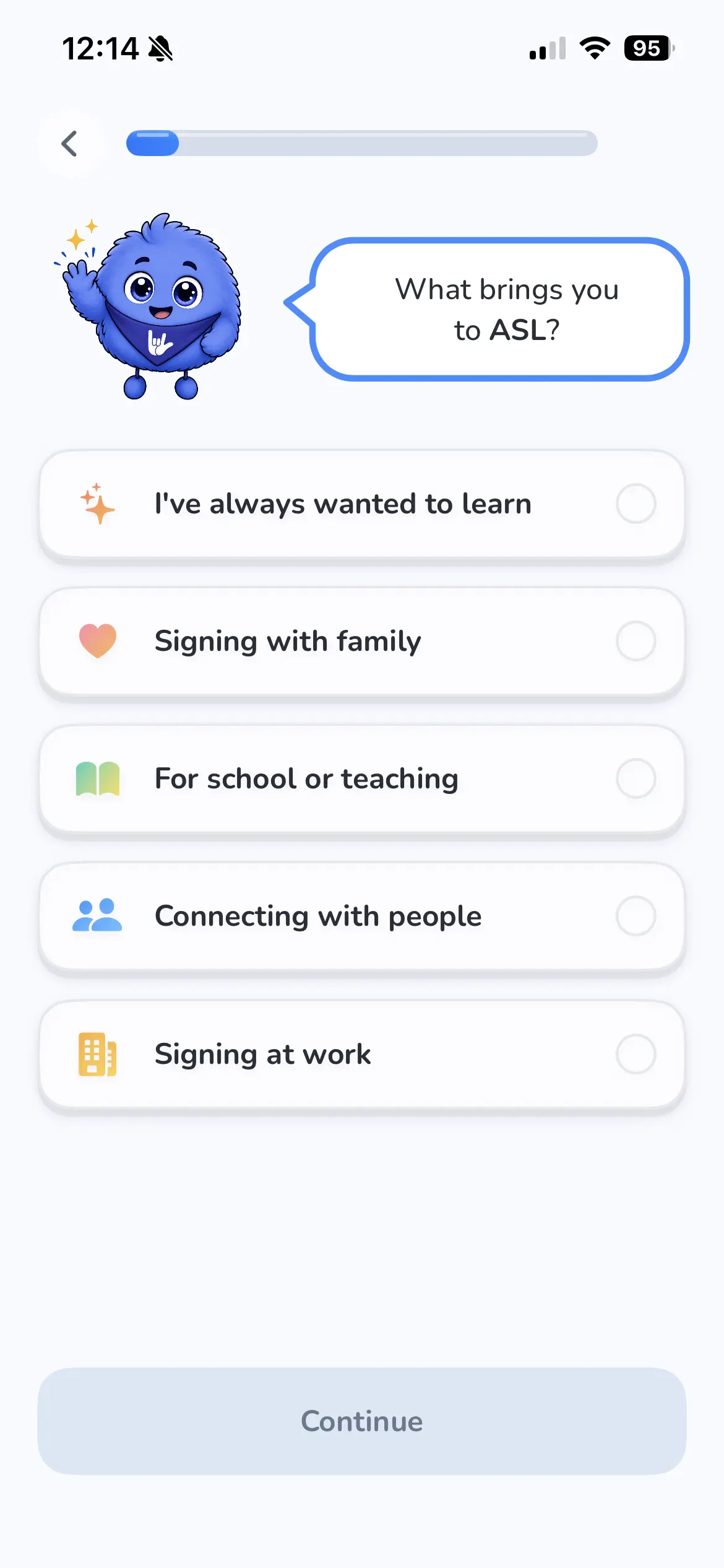 Ziggy onboarding screen 4