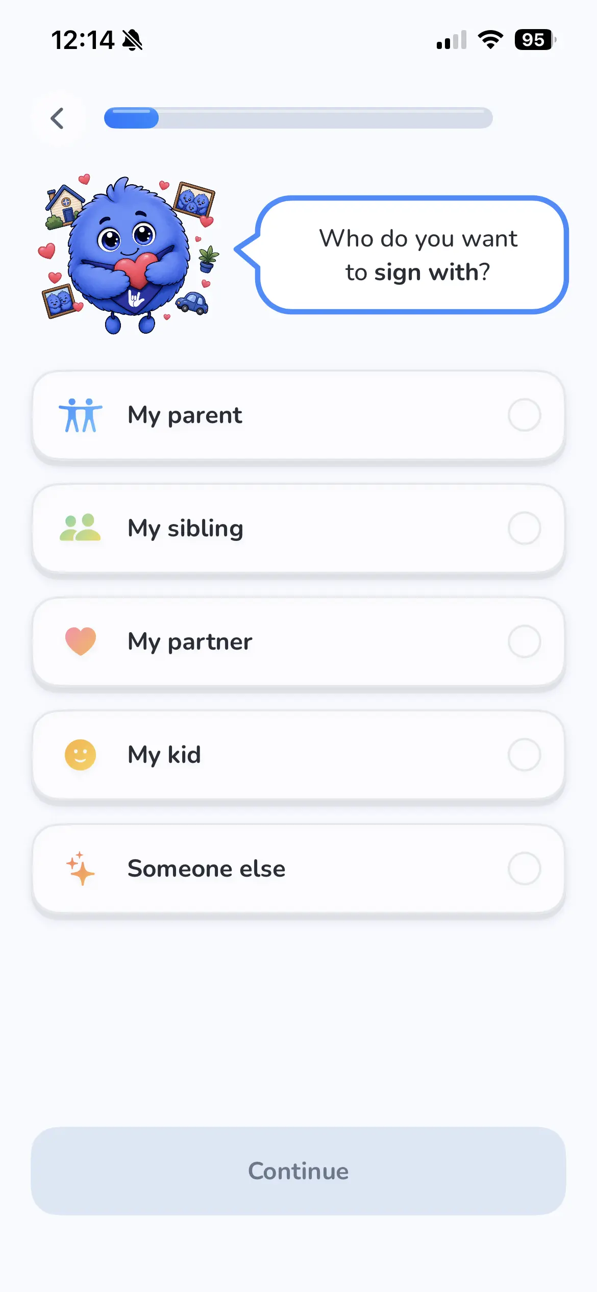 Ziggy onboarding screen 5