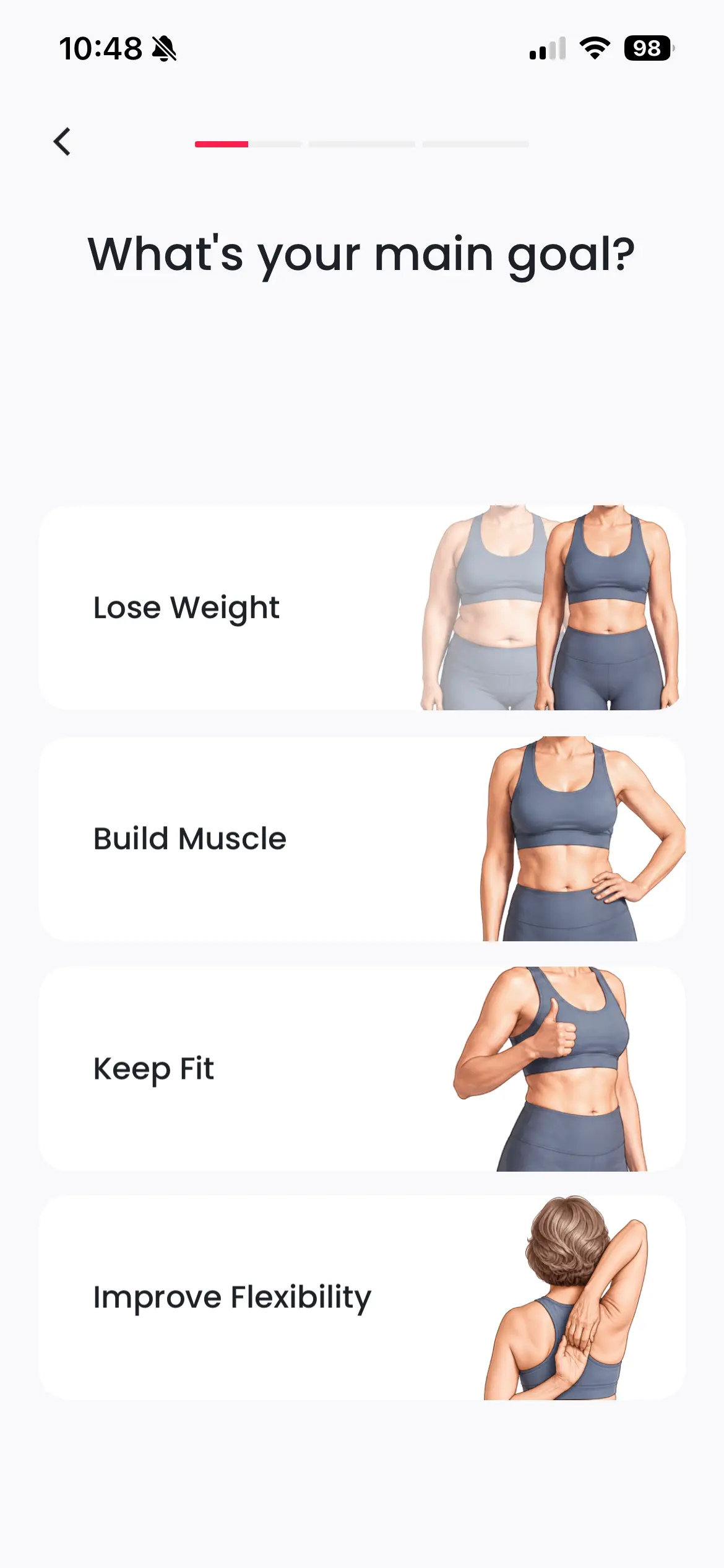 ChillFit onboarding screen 5 of 39