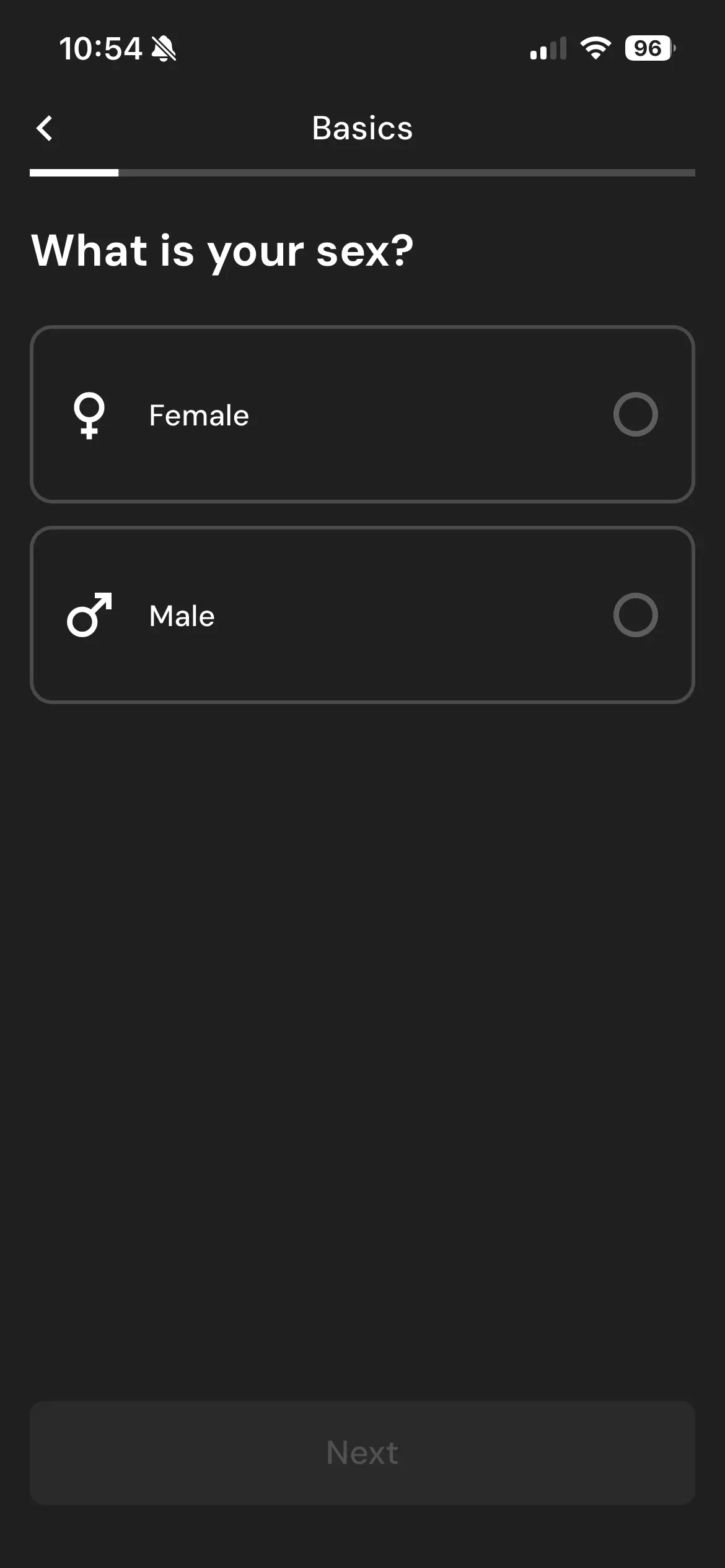 MacroFactor onboarding screen 5 of 35