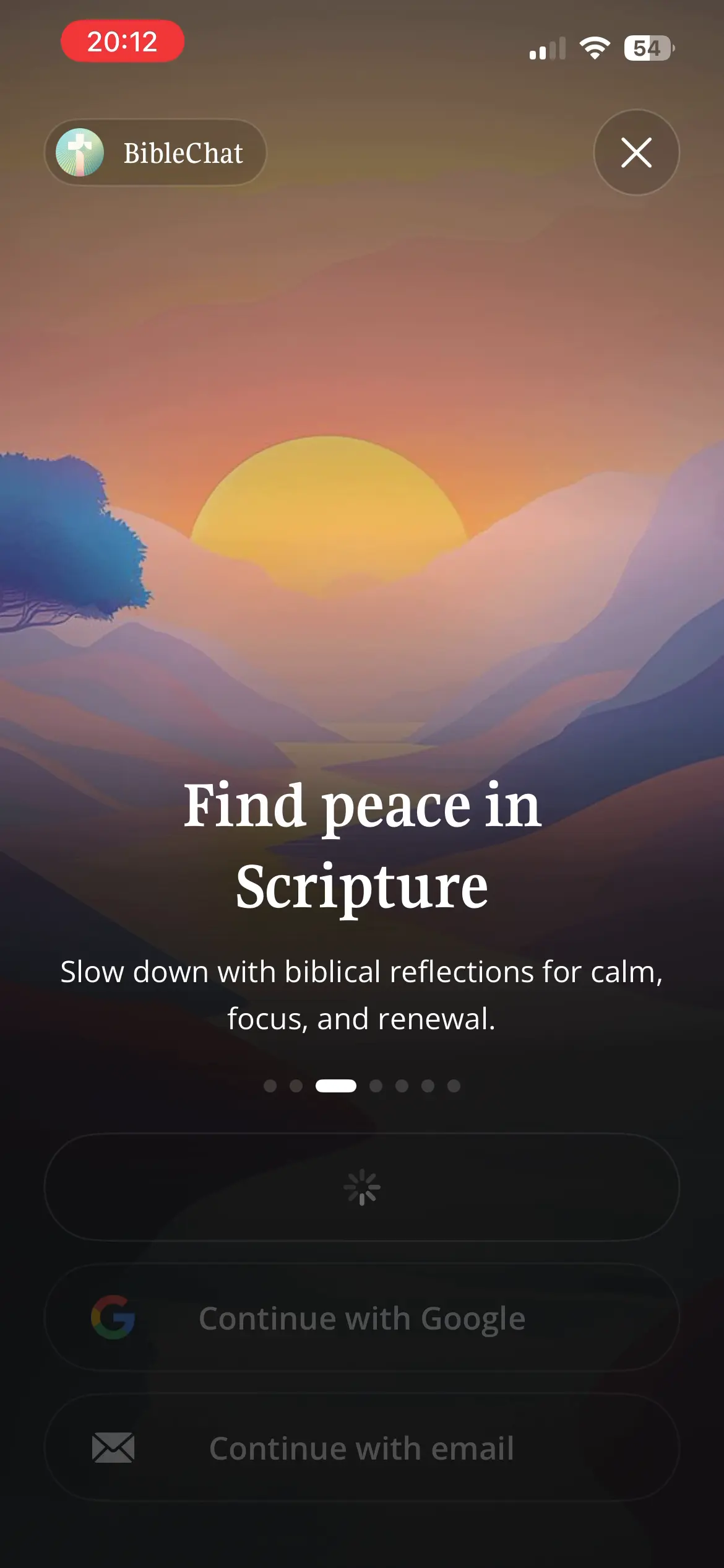 Bible Chat onboarding screen 4 of 29