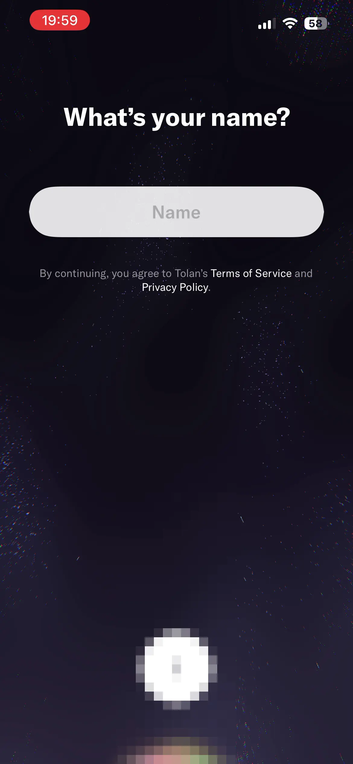 Tolan onboarding screen 4 of 36