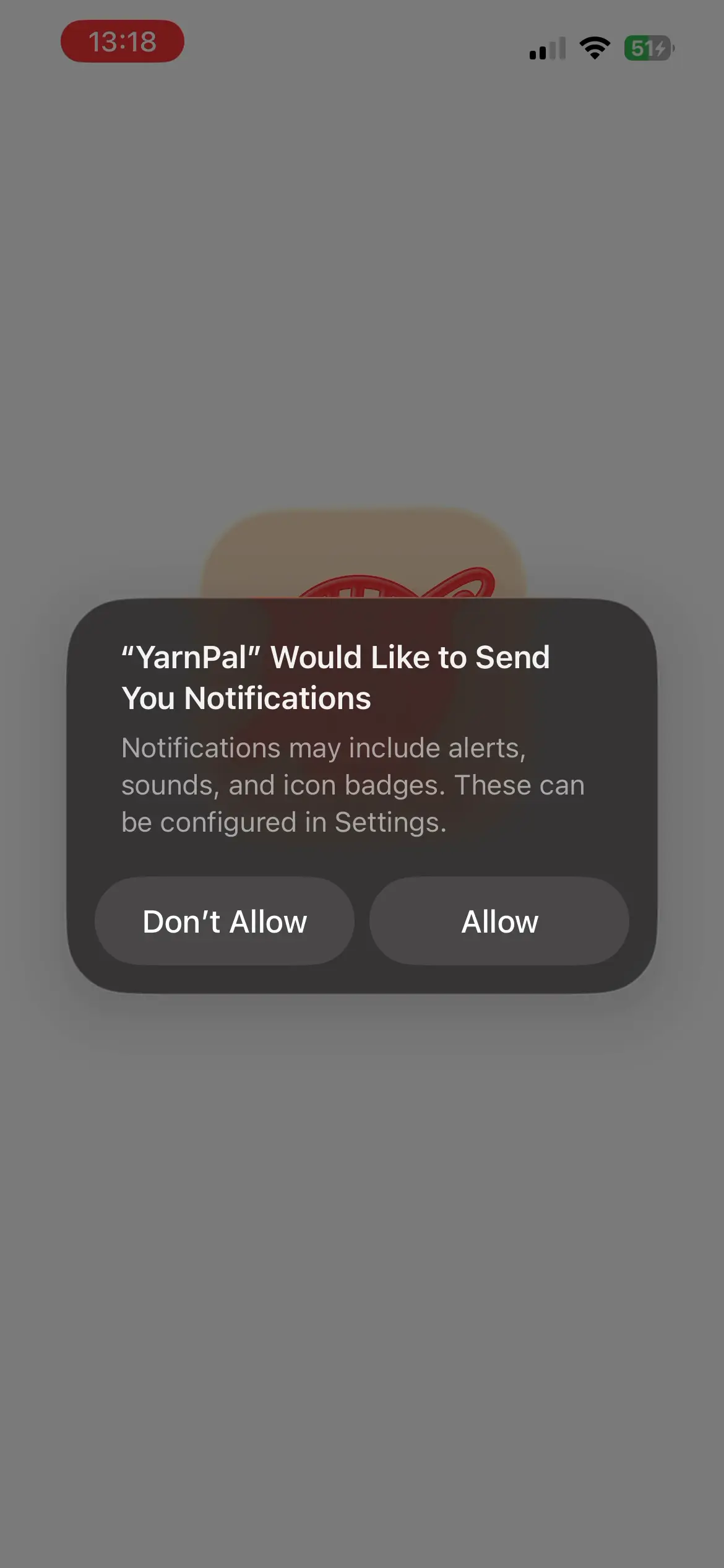 YarnPal onboarding screen 3 of 27